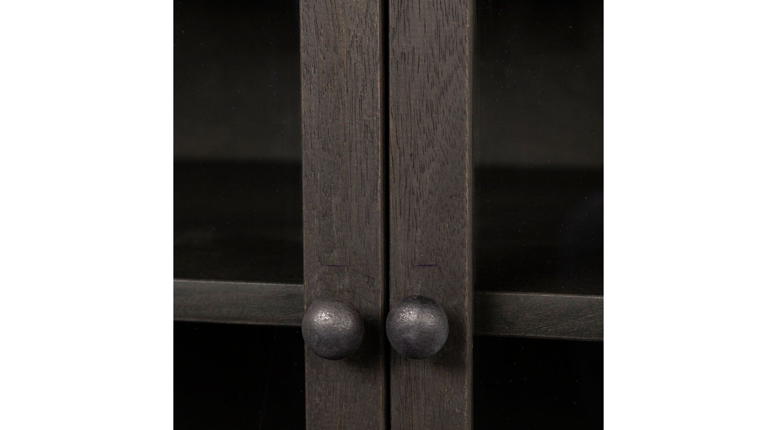Arelius Dark Brown Wood and Iron 2 Door Accent Cabinet - Image 8