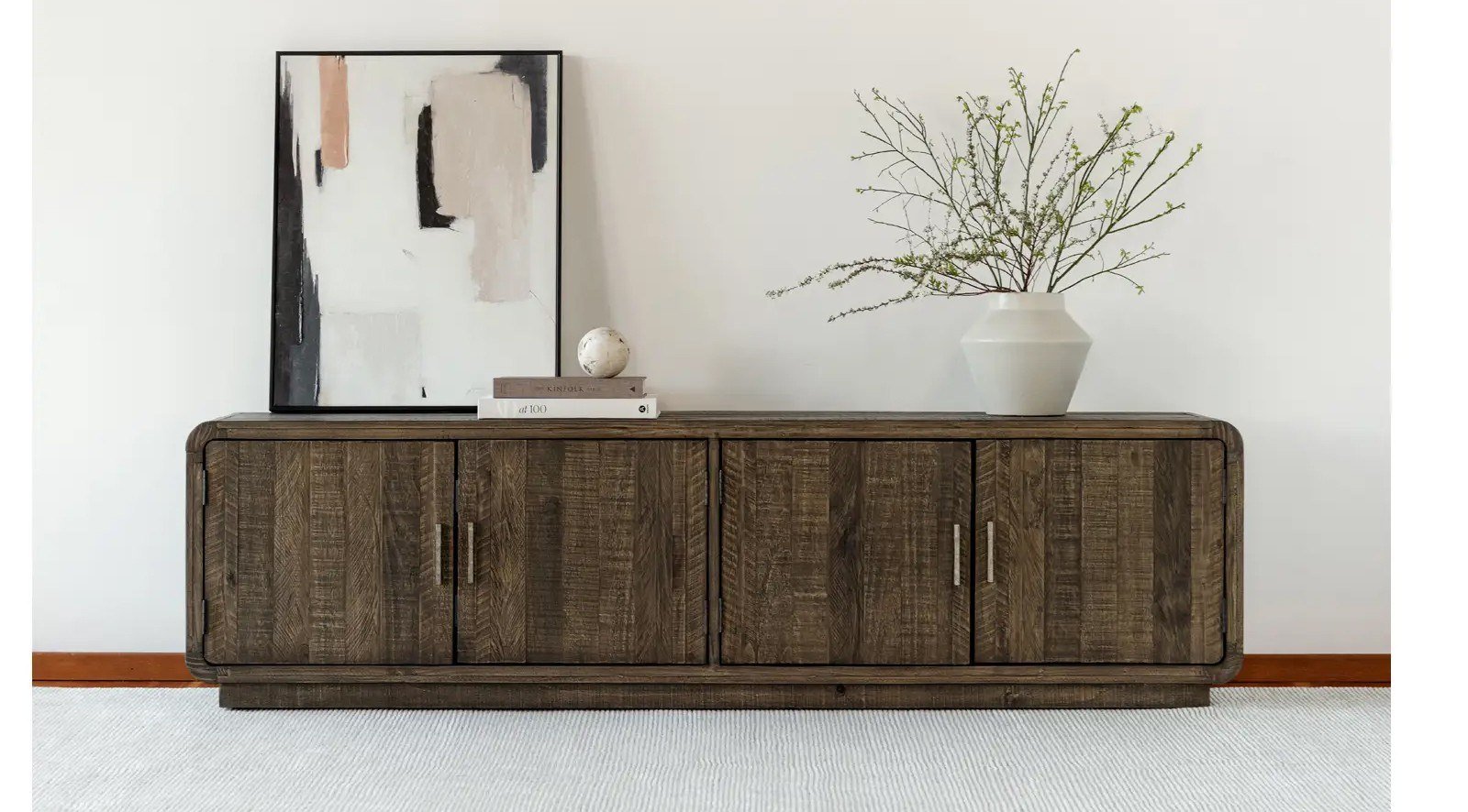 Monterey Media Cabinet Aged Brown - Image 2