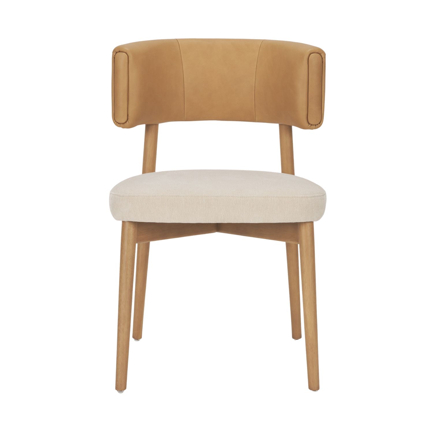 Motley Tan Leather Dining Chair - Image 3