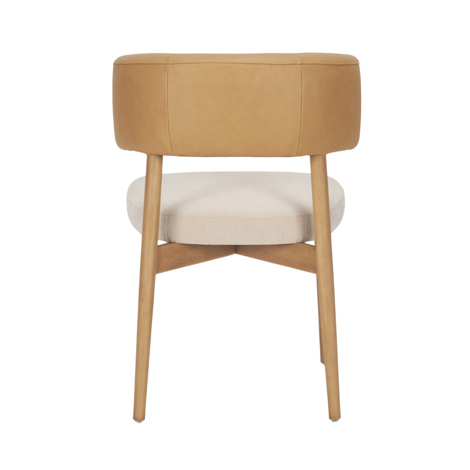 Motley Tan Leather Dining Chair - Image 7