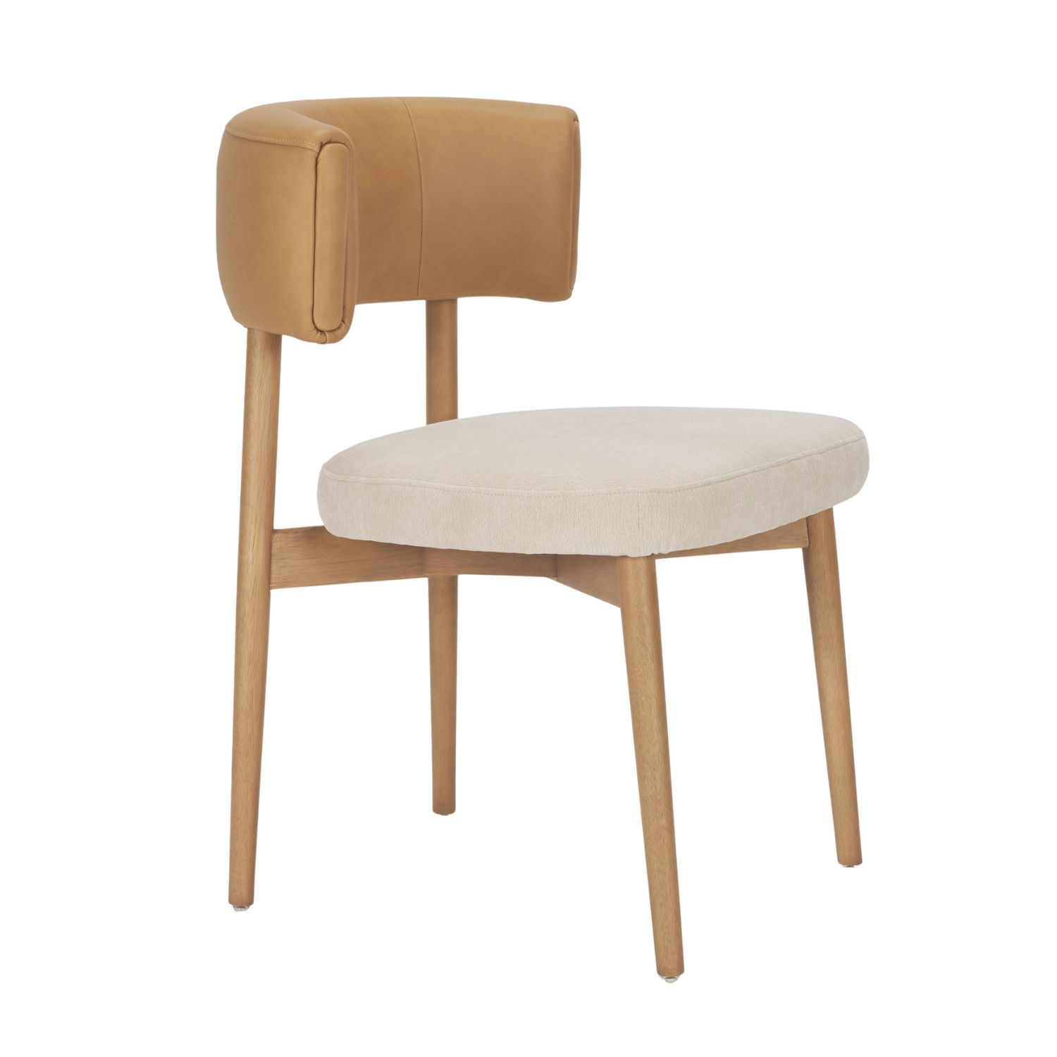 Motley Tan Leather Dining Chair - Image 4