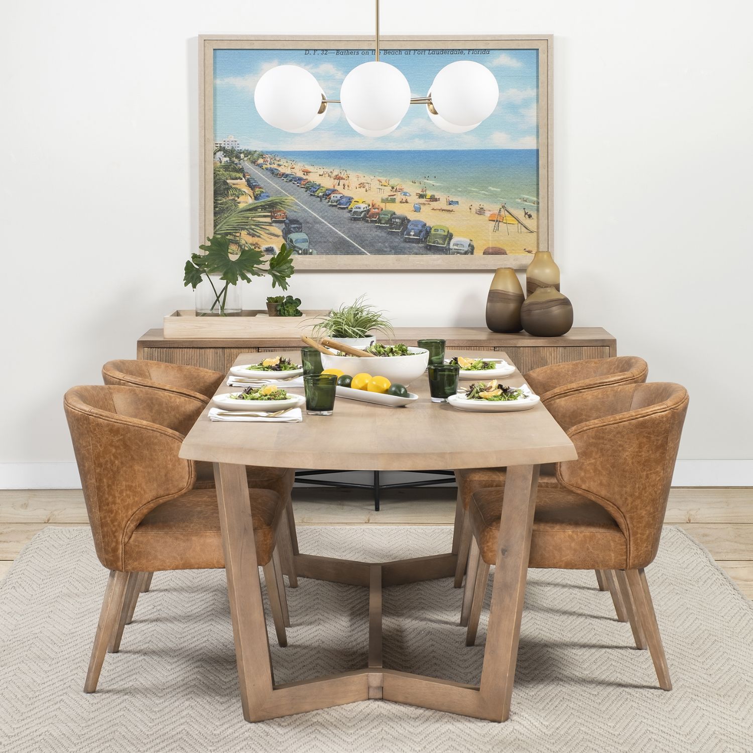 Niles Faux Leather Dining chair - Image 9