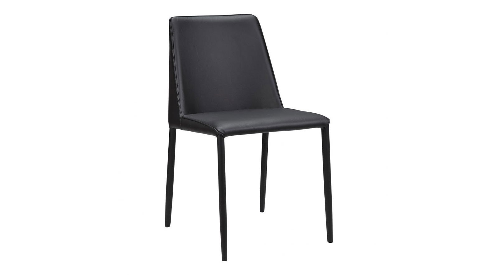 Nora Pu Dining Chair Black - Image 2