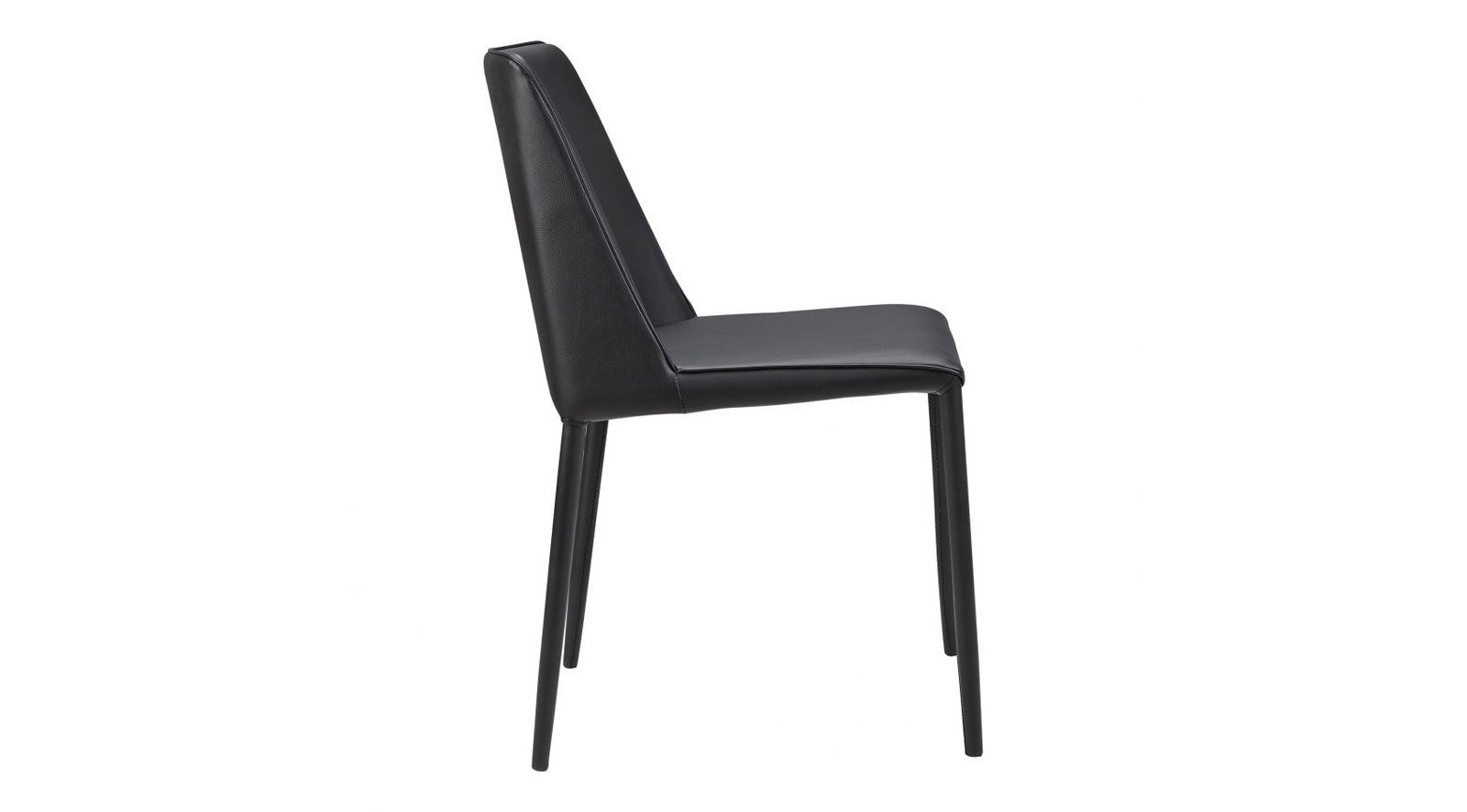Nora Pu Dining Chair Black - Image 3