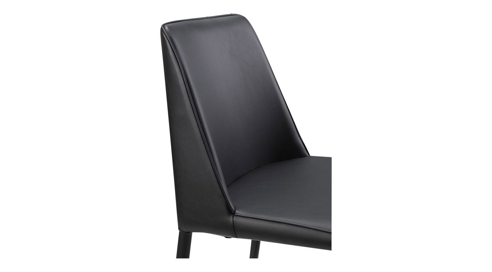Nora Pu Dining Chair Black - Image 4