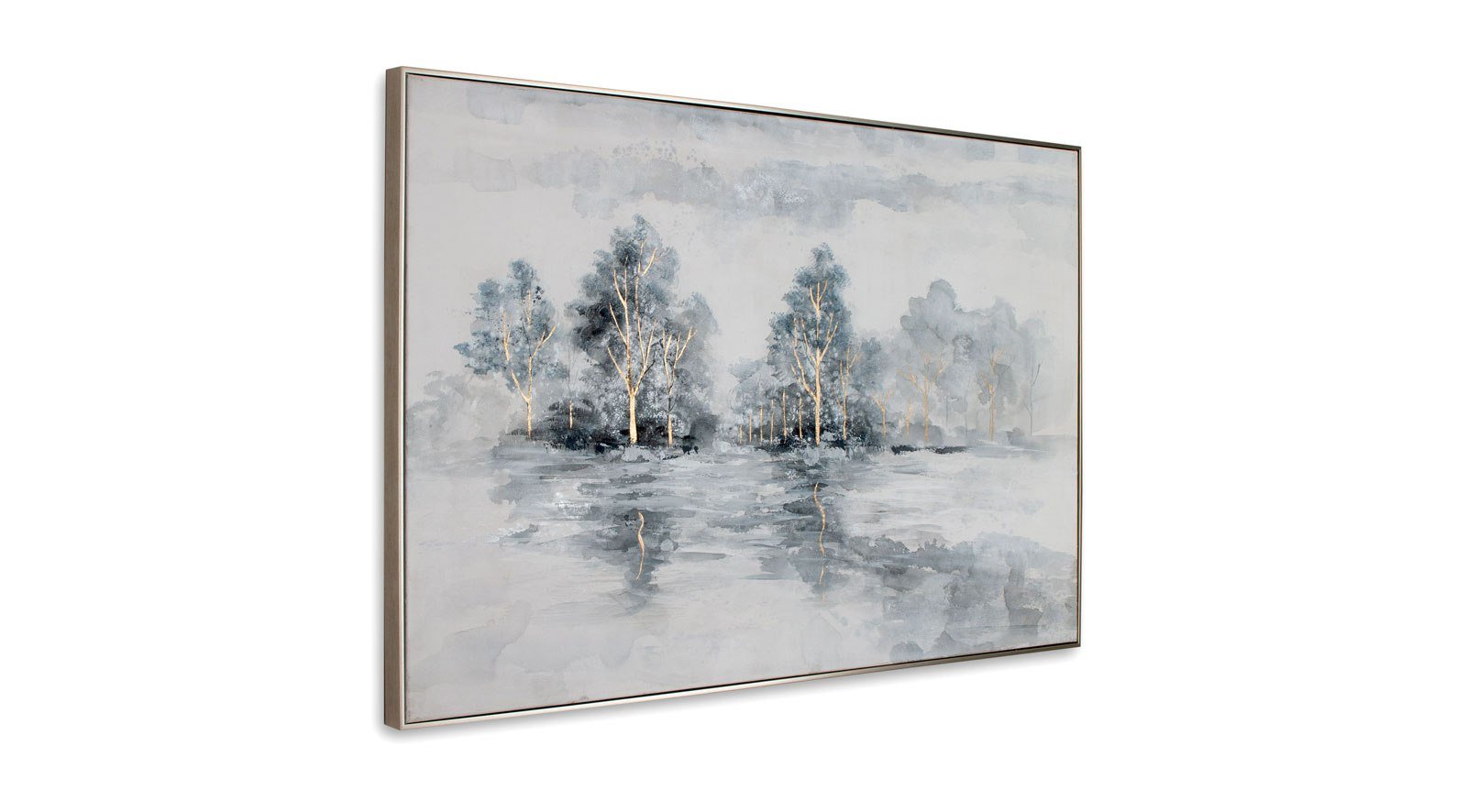 Lustrous Bloom Hand Painted Canvas - Image 2