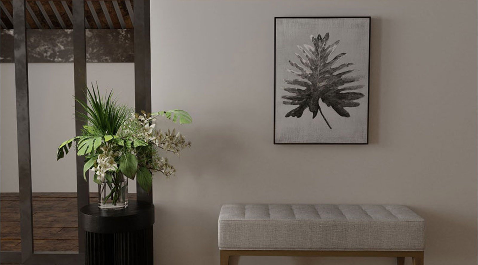 Paradise Palm I Hand Painted Canvas - Image 4