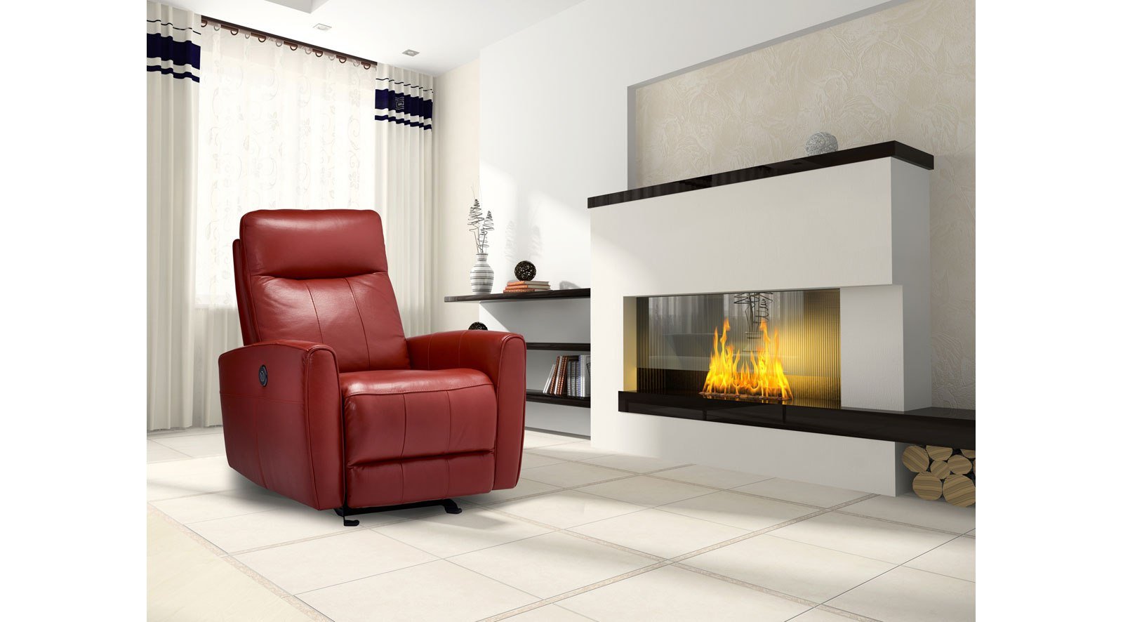 Paris Recliner Tomato - Image 2