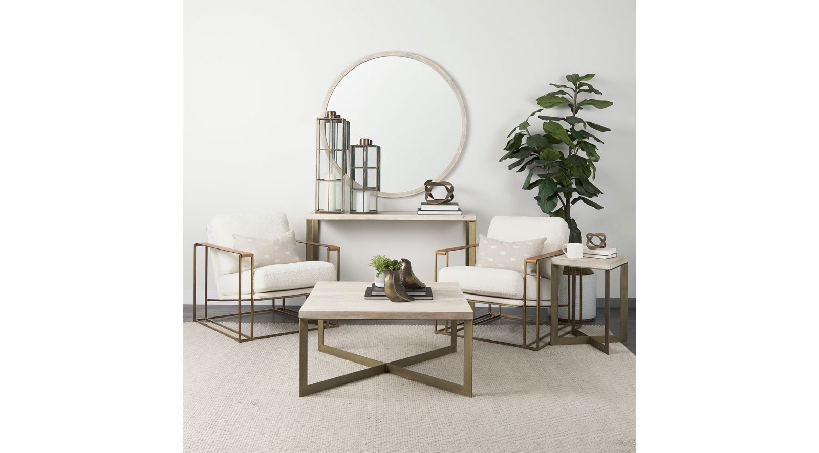 Faye Coffee Table - Light Brown - Image 10