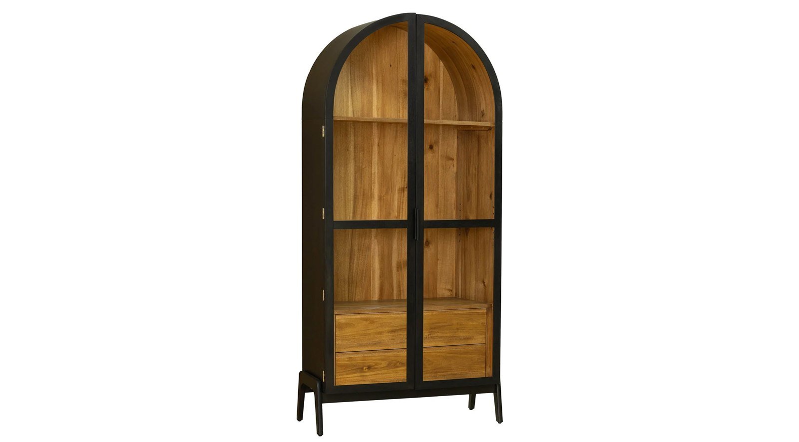 Brunette Display Cabinet - Black
