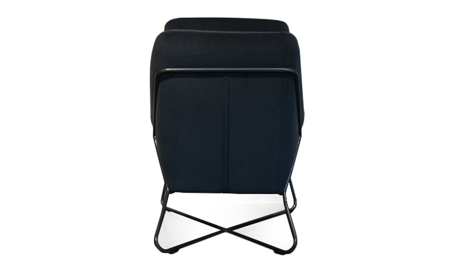 Romeo Lounge Chair - Dark Grey Velvet - Image 3