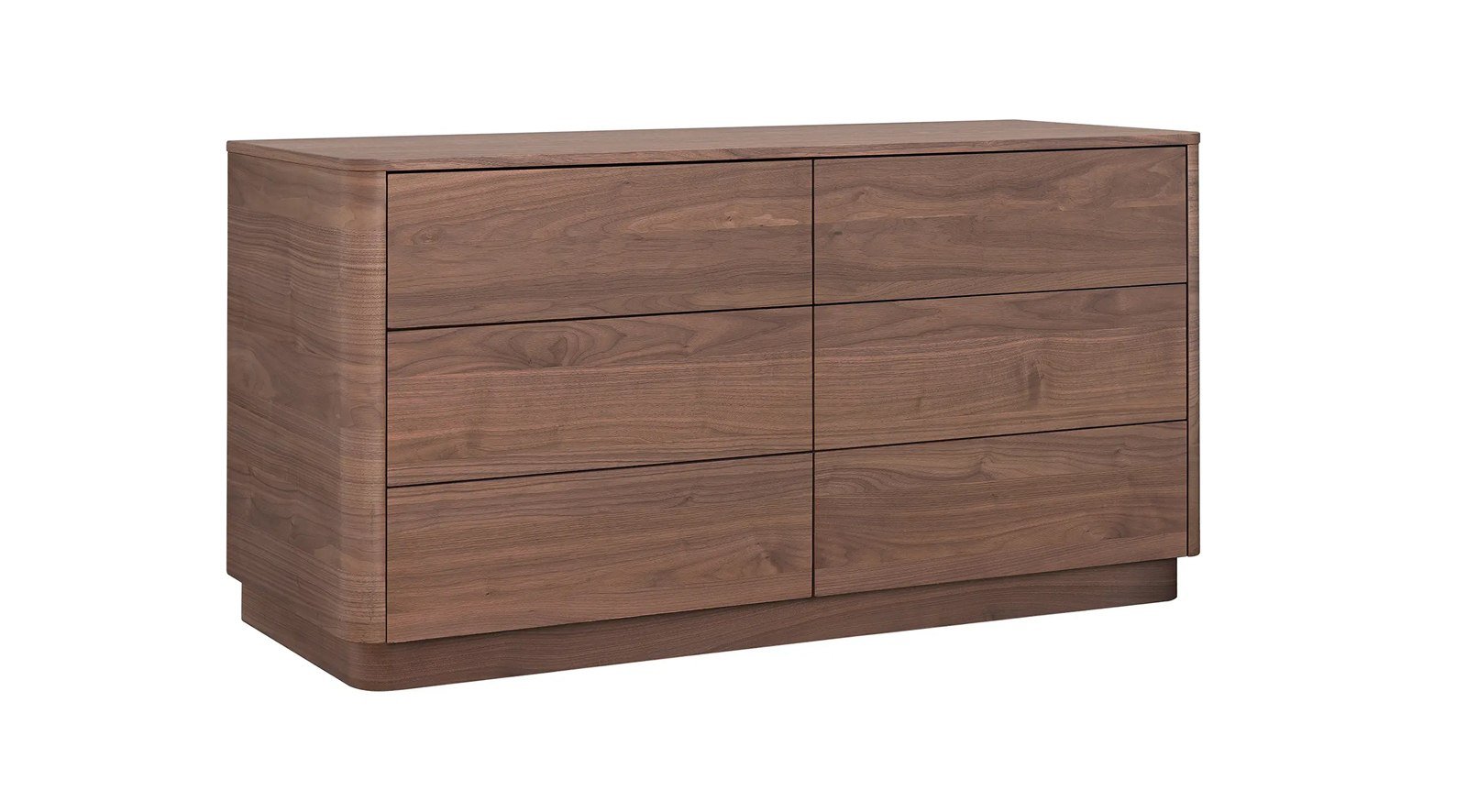 Round Off Dresser Walnut Brown - Image 3