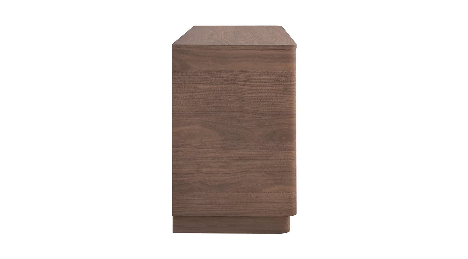 Round Off Dresser Walnut Brown - Image 4
