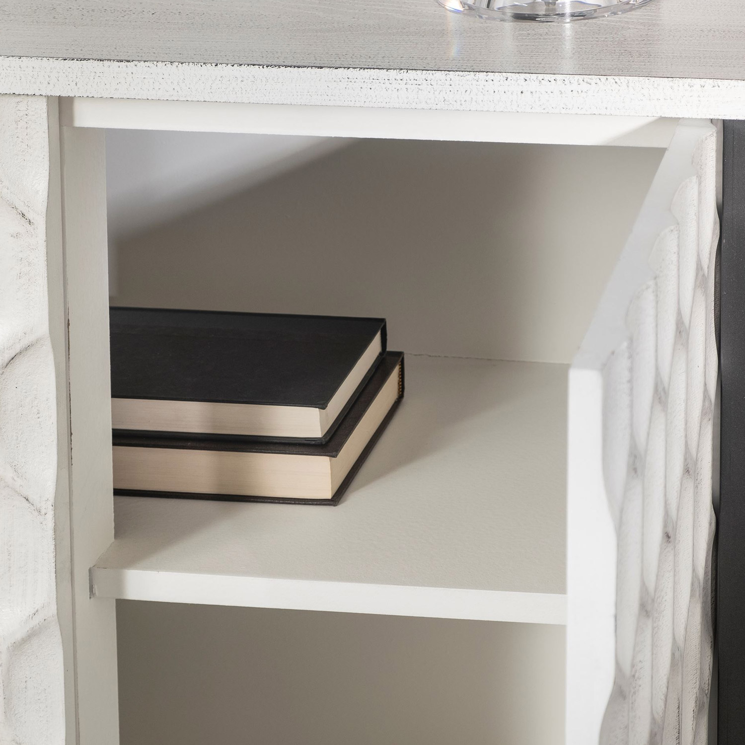 Savannah Gray Cabinet 2-Door - Image 10