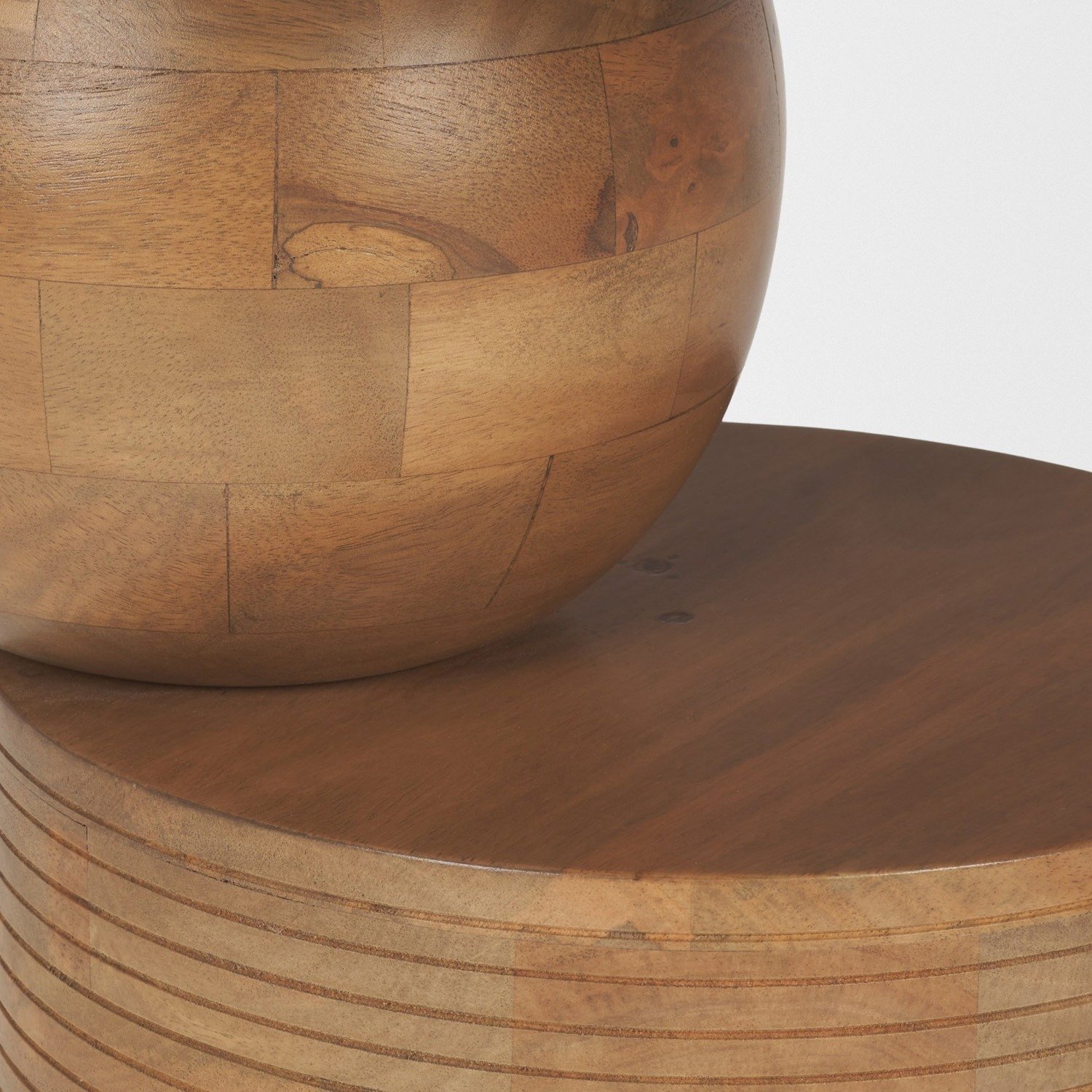 Stack Light Brown Wood Accent Table - Image 6