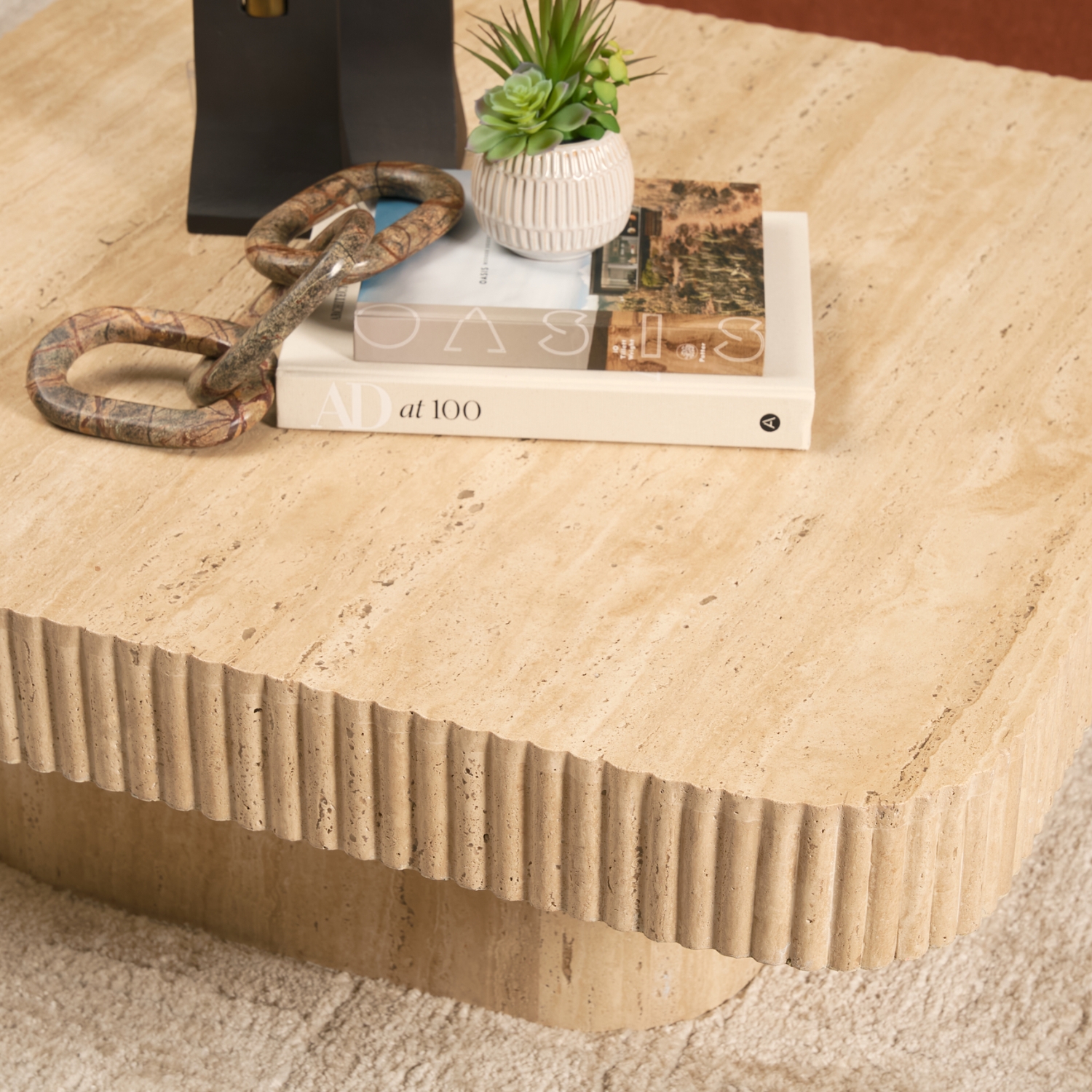 Tavora Travertine Coffee Table - Image 7