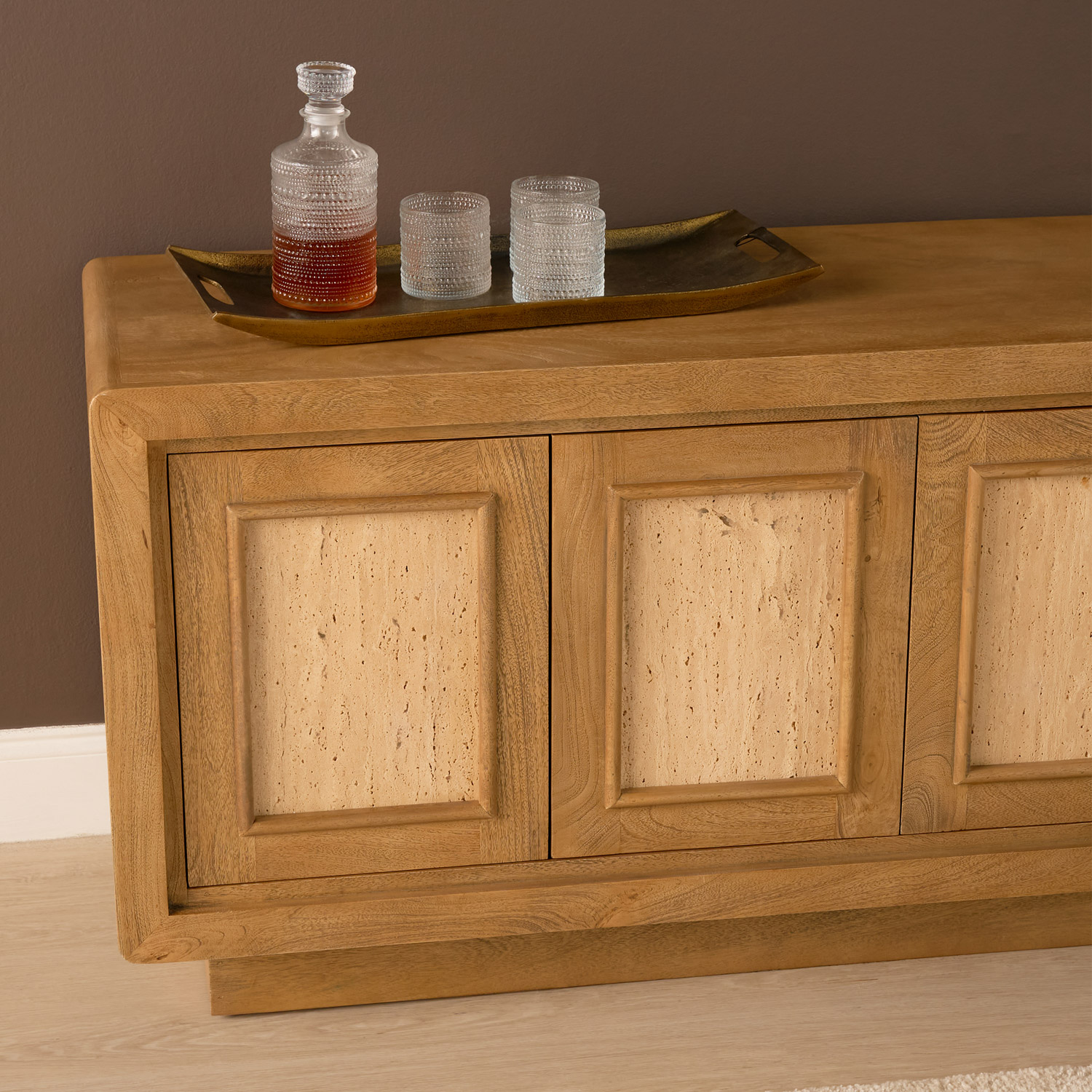Valterra Light Brown Media Console - Image 13