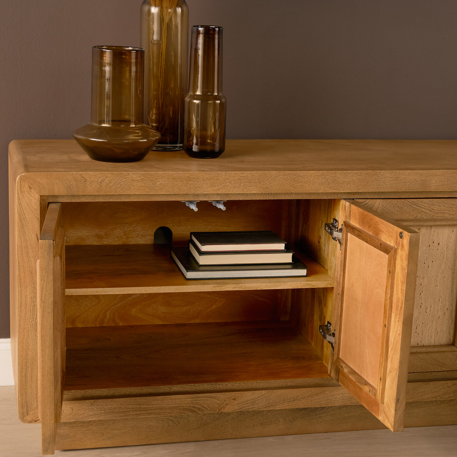 Valterra Light Brown Media Console - Image 14