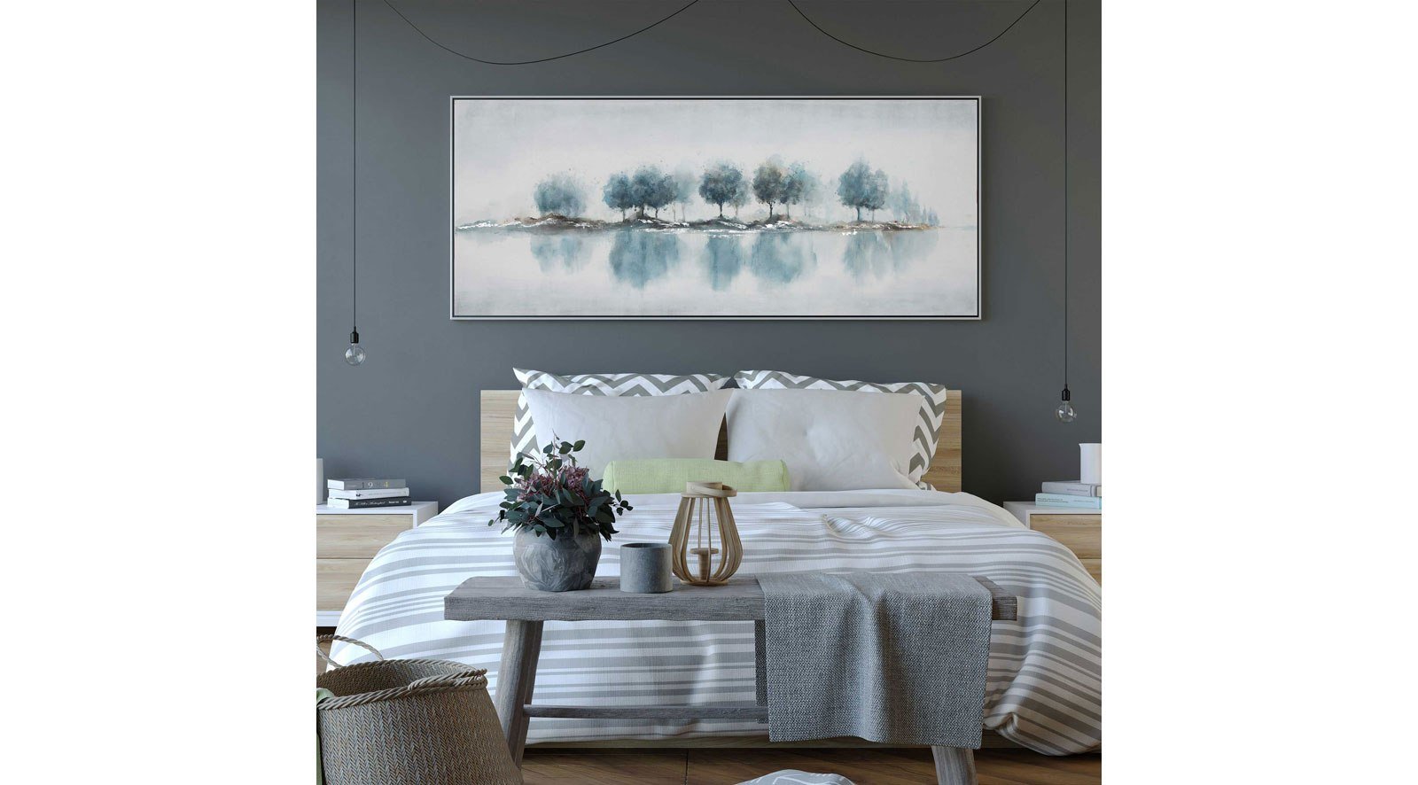 Waters Edge Hand Painted Canvas - Image 4