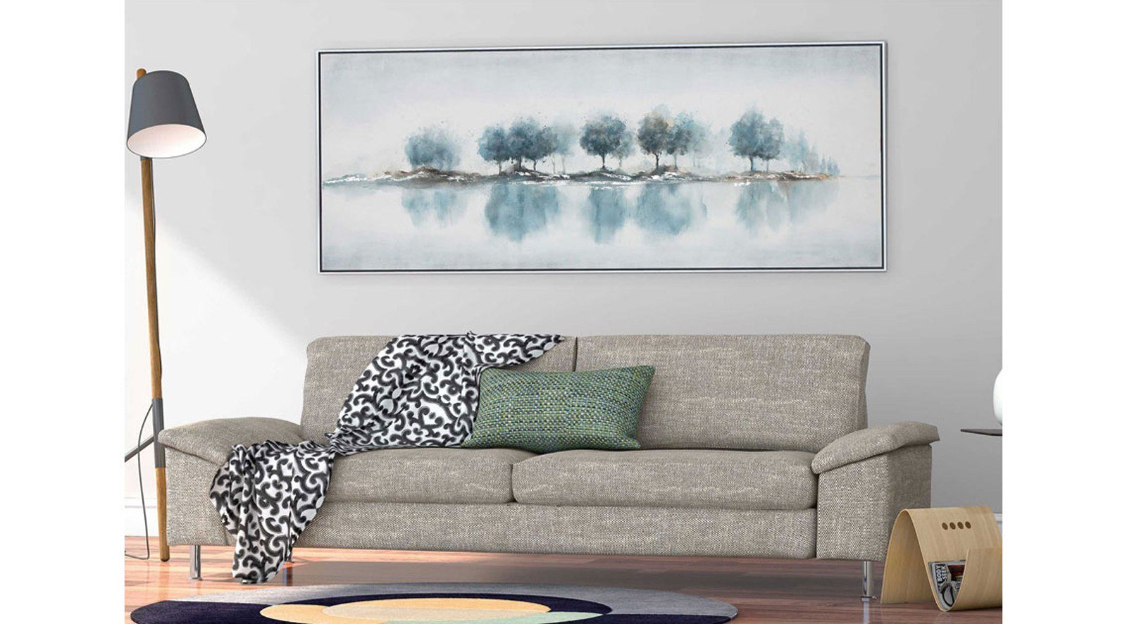 Waters Edge Hand Painted Canvas - Image 5